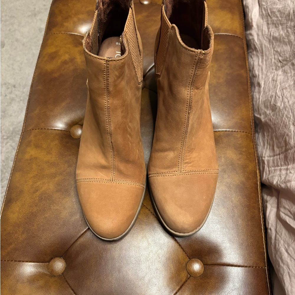 Toms Brown Ankle Booties